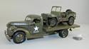 1941 Military Chevy Flatbed Truck with Willys Jeep