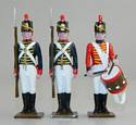 Drummer & Two Soldiers at Attention