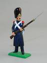 French Napoleonic Infantryman in Blue Overcoat