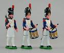 French Imperial Drummers & Sapper, Waterloo