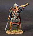 Viking Warrior Blowing Gjallarhorn