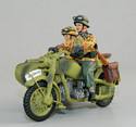Ambush Camo Motorcycle w/Sidecar and Two Riders