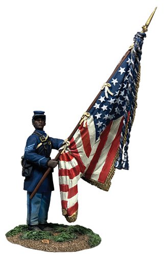 Sgt. William Carney, Flagbearer, 54th Massachusetts Infantry, American Civil War