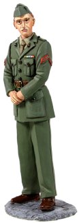 US Marine in Green Winter Service Dress, WWII