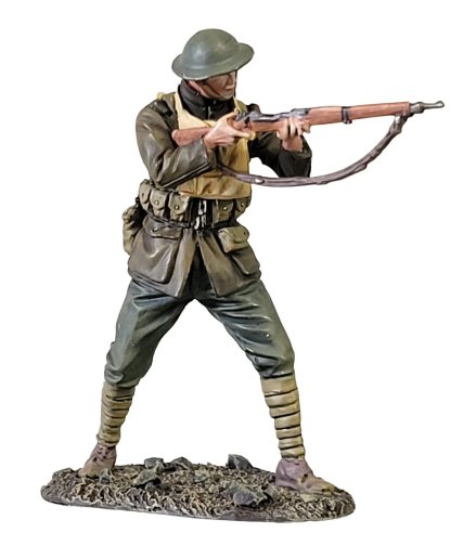 U.S. Marine Standing Firing Rifle, Belleau Wood, 1918