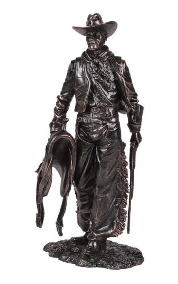 Standing Cowboy with Saddle