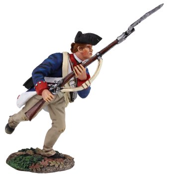 Continental Line/1st American Regiment Charging with Bayonet #1, 1777-1787