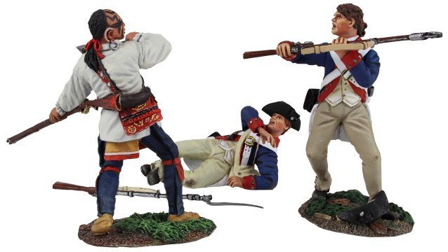"Attack on the Military Road" Continental Line/1st American Regiment and Eastern Woodland Indian Hand-to-Hand Set