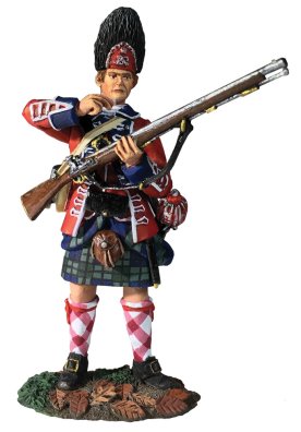 42nd Royal Highland Regiment Grenadier Standing Tearing Cartridge, 1760-63