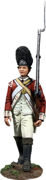 British 43rd Regiment of Foot Grenadier Marching, 1780