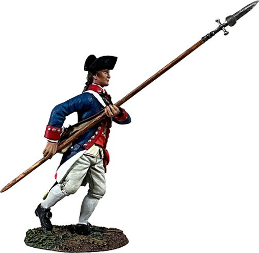 Continental Line/1st American Regiment Company Officer Advancing with Spontoon, 1777-87