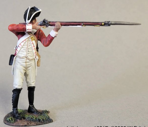 British 43rd Regiment of Foot 2nd Rank Standing Firing, 1780