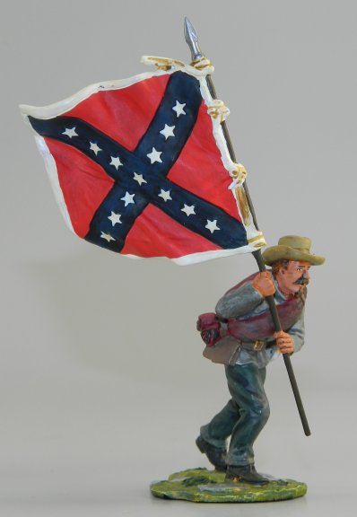 Confederate Colour Bearer with Flag