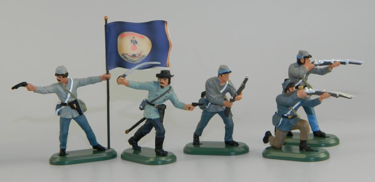 Plastic American Civil War Foot Set - Virginia