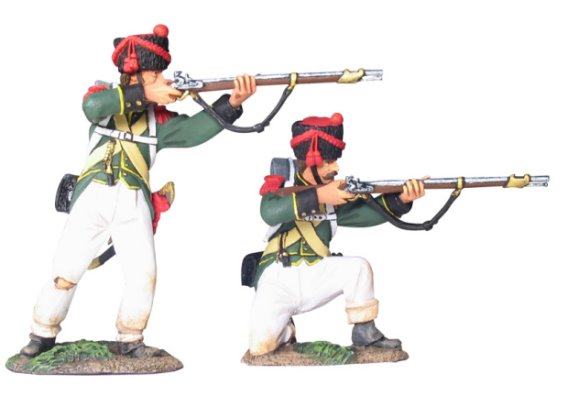 Nassau 2nd Light Infantry Regiment Carabiniers Firing Line Set #1