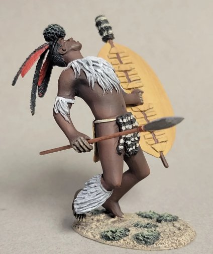 Zulu Casualty Falling Backward, 1879