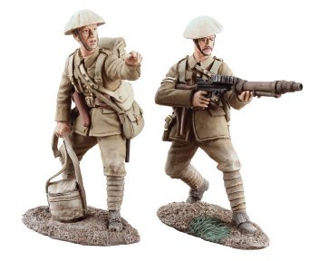 1916 British Infantry Lewis Gun Team On The Move #1