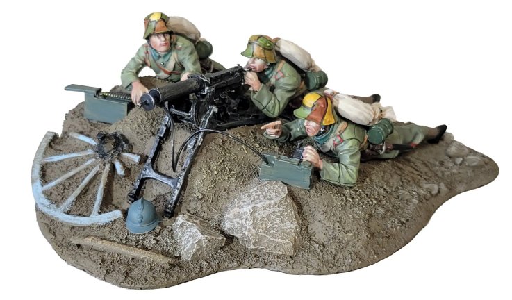 "The Devil's Paint Brush" German Infantryman Team with MG08, 1916-18