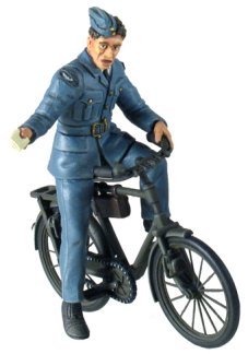 RAF Ground Crewman on Bicycle