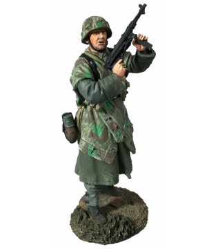 German Volksgrenadier Standing in Zeltbahn