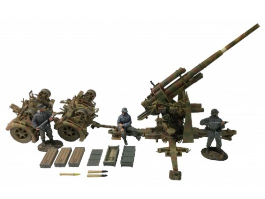 German 88mm Flak 36 Gun - 14 Piece Set