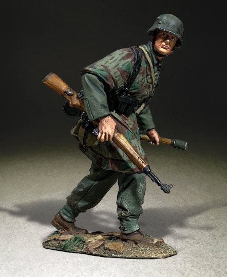 German Grenadier Advancing with Grenade 1943-45