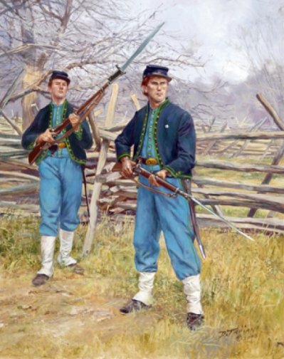 69th Pennsylvania Irish Volunteer Infantry, Becker Zouaves Companies I & K, 1861-1862 - S/N Print