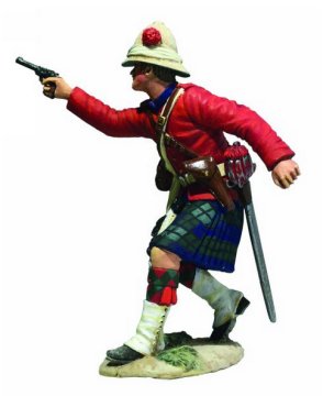 42nd Highlander Company Officer Firing Pistol