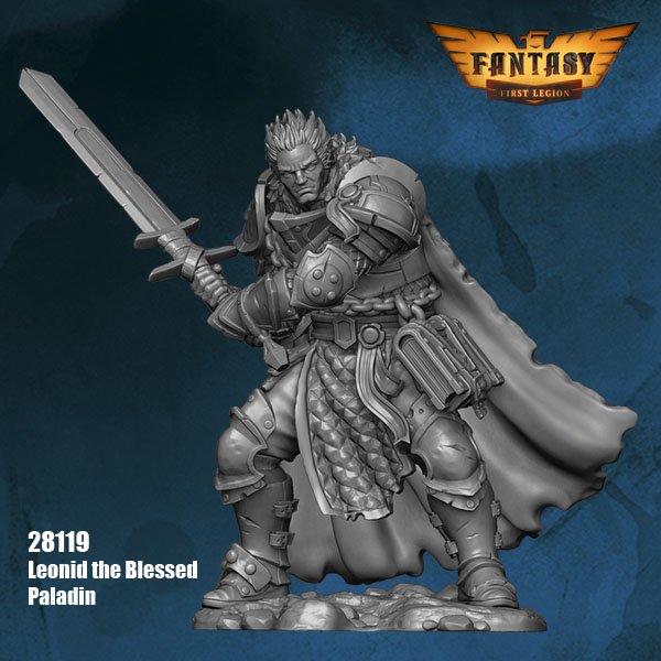 Leonid the Blessed - Paladin (2 Head Variants)