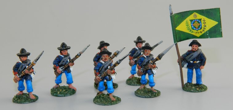 Brazilian Civil War Soldiers, Empire of Brazil, 1835-1845