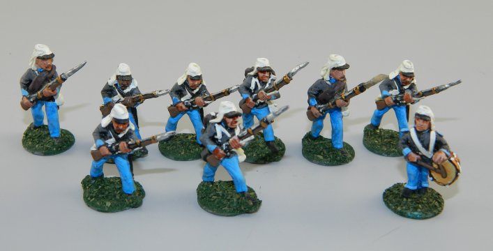 French Foreign Legion Soldiers & Drummer in White Kepis