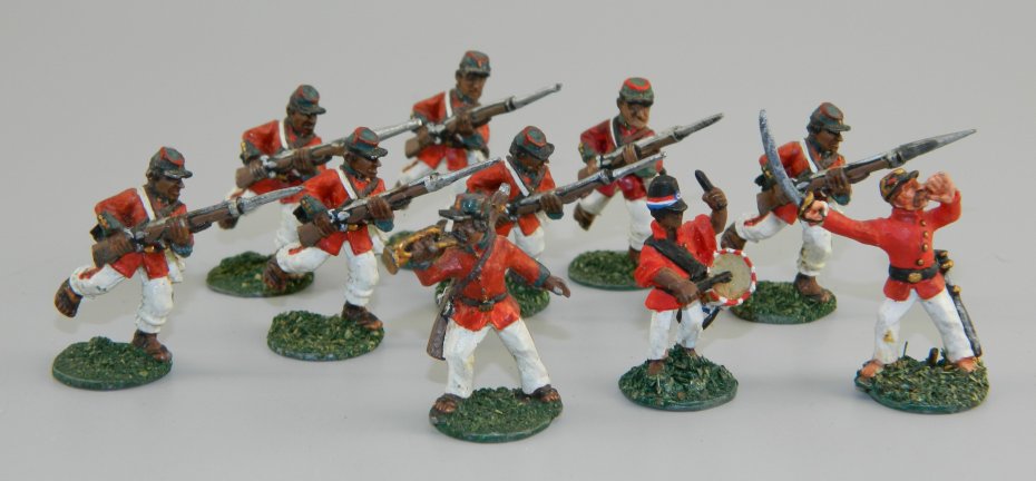 British Officer and Indian Sepoy Mutineers