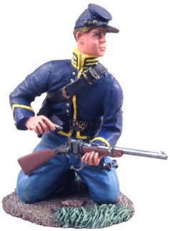 Union Cavalry Trooper Dismounted Knelling Loading #1