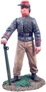 Confederate Artillery Crewman Holding Trail Spike #1