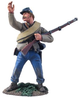 Confederate Infantry NCO Urging Troops Forward #1