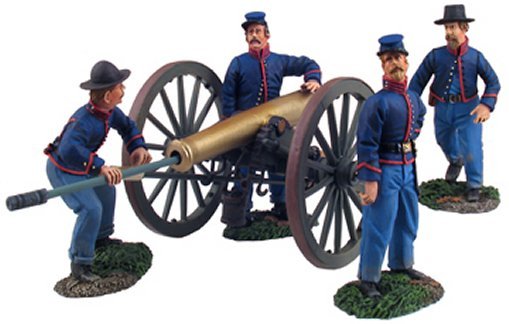 "Make Ready" - Union Artillery Set #3 - 12 Pound Napoleon Gun and 4 Man Crew
