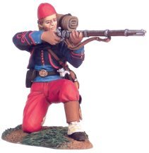 Union Infantry 114th Pennsylvania Zouaves Kneeling Firing