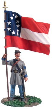 Confederate Infantry Color Sergeant at Rest, First National Colors #1