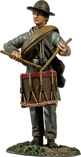 Confederate Infantry Drummer in Frock Coat