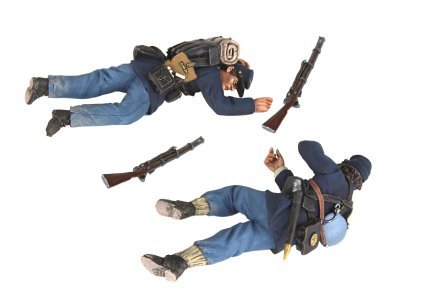 "Costly Ground" Federal Infantry Dead Face Down & Dead on Right Side