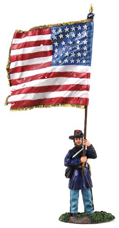 Federal Color Sergeant Abel Peck, 24th Michigan, 1863