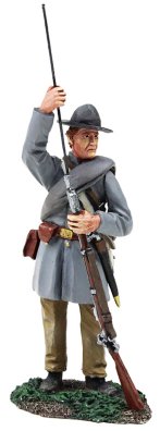 Confederate Infantry Standing Ramming in Frock Coat #1