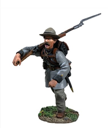 Confederate Texas Brigade Infantry Charging at Right Shoulder, No.4