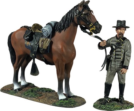 Dismounted Confederate 1st Virginia Cavalryman with Mount