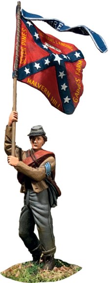 Confederate Flagbearer, 5th Texas Flag - Texas Brigade