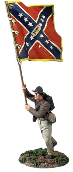 Confederate Flagbearer, 3rd Arkansas Flag, Texas Brigade