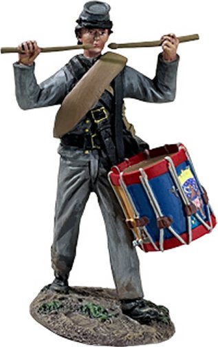 Confederate Infantry Drummer Marching