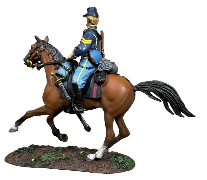Union Cavalry Corporal Mounted on Trotting Horse, No.1