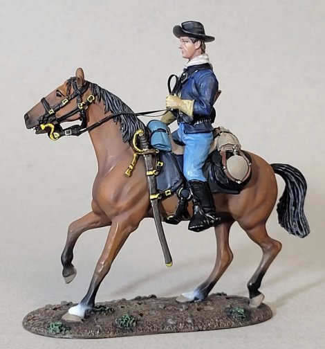 US Cavalryman, Mounted, 1880's
