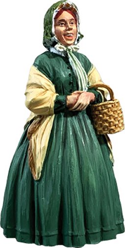 Betsy Going to Market, 1860s Woman